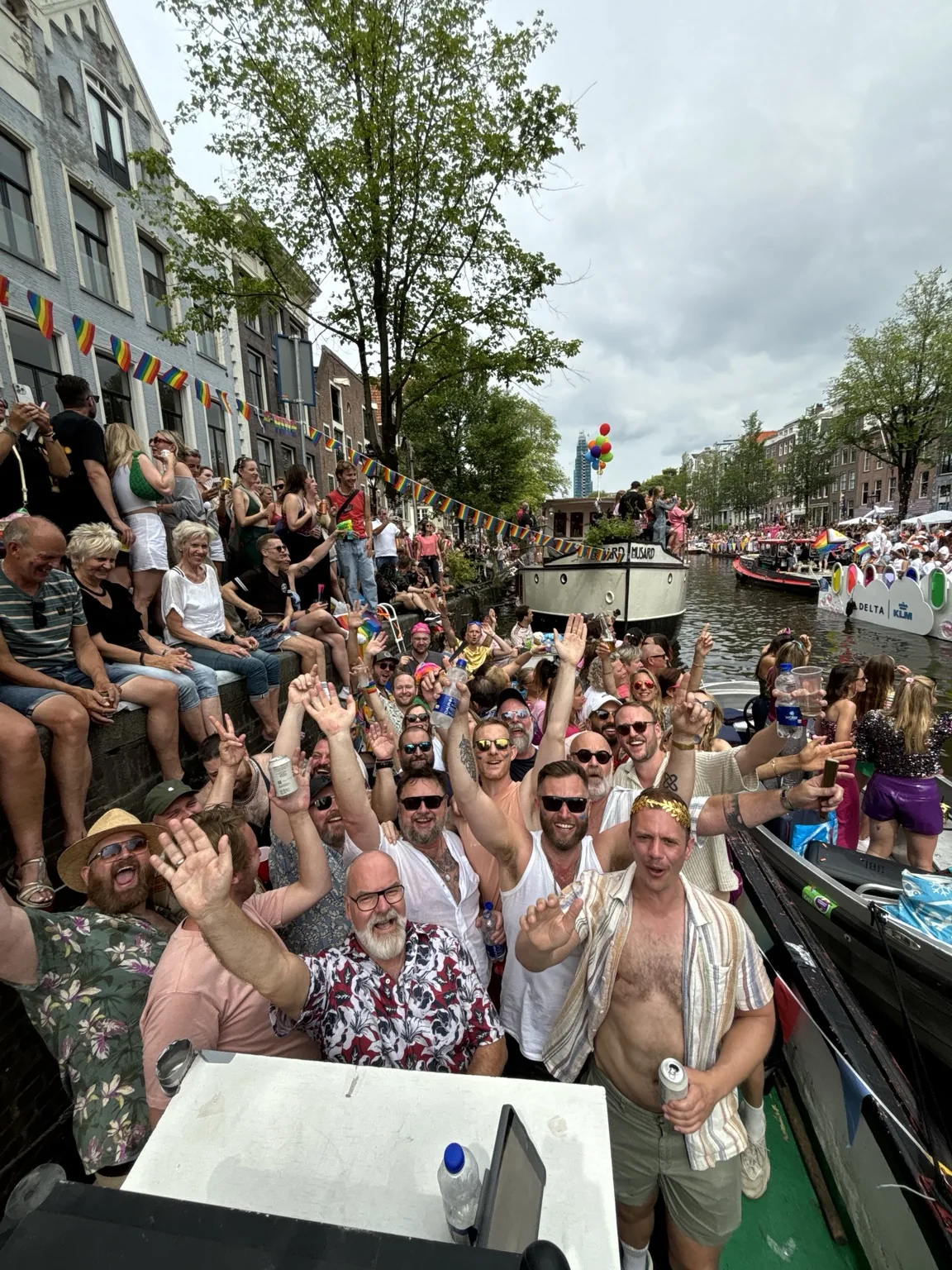 Friends together during Pride